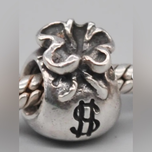 Pandora Sterling Silver Money Bag Charm - Picture 1 of 6